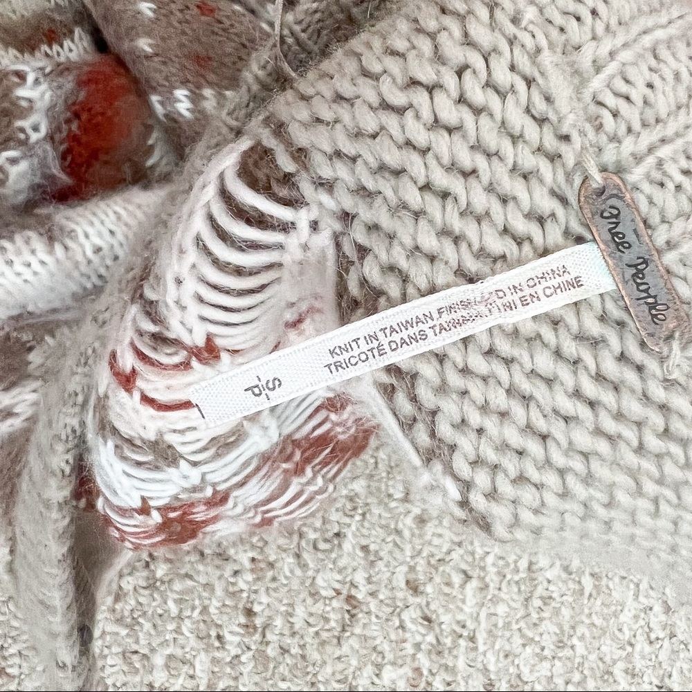 Free People Frosted Fair Isle Cardigan Jacket - Picture 9 of 11